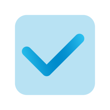 mavi düğme ögesi tasarımı png dosyası şeffaf arkaplan, işaret sembolü şablonu tasarımını kare ile kontrol et