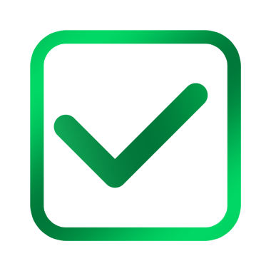 yeşil düğme ögesi tasarımı png dosya şeffaf arkaplan, kare ile işaret sembolü şablon tasarımını kontrol et