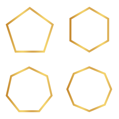 Altın etiketli çizgi seti, temel şekil lüks altın tasarım şablon png dosyası
