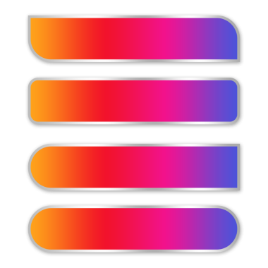 element tasarımı png dosyası için instagram düşük üçüncü tasarım gradyan set