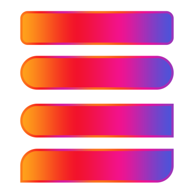 element tasarımı png dosyası için instagram düşük üçüncü tasarım gradyan set