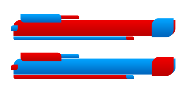 flaş haber başlığı tasarım etiketi transparant tasarım mavi png dosyası, kırmızı mavi alt üçüncü şablon ögesi