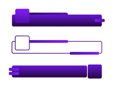 element tasarımı png dosyası için modern alt üçüncü tasarım gradyan mor pankart seti