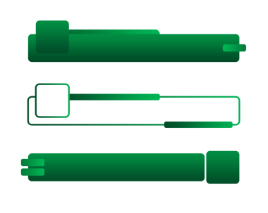 element tasarımı png dosyası için modern alt üçüncü tasarım gradyan yeşil pankart seti