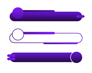 element tasarımı png dosyası için modern alt üçüncü tasarım gradyan mor pankart seti