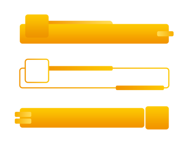 element tasarımı png dosyası için modern alt üçüncü tasarım gradyan sarı turuncu pankart seti