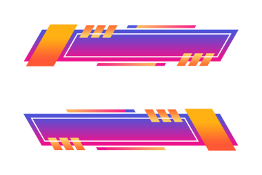 element tasarımı png dosyası için instagram düşük üçüncü tasarım gradyan set