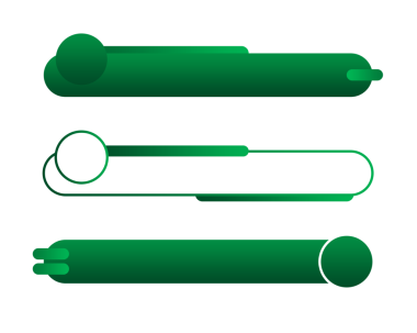 element tasarımı png dosyası için modern alt üçüncü tasarım gradyan yeşil pankart seti
