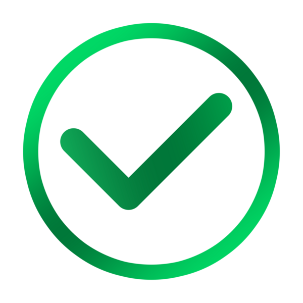 yeşil düğme ögesi tasarımı png dosya şeffaf arkaplan, işaretleme sembolü şablon tasarımını daire ile kontrol et