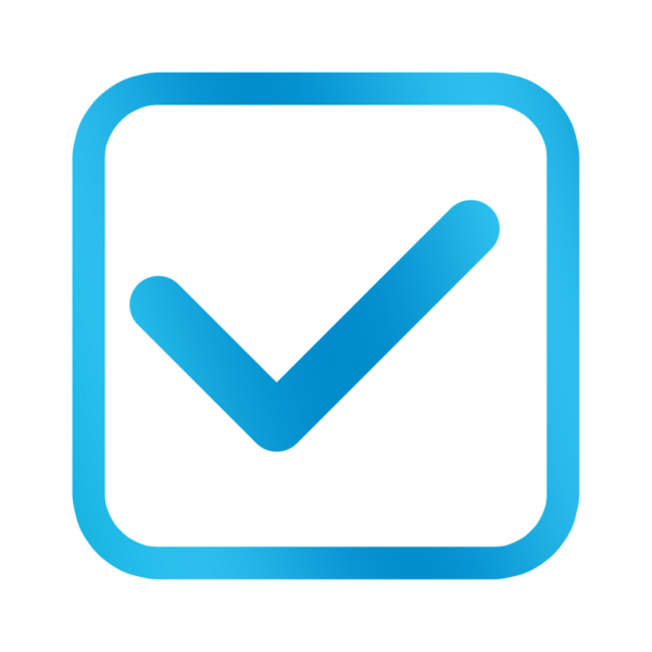 mavi düğme ögesi tasarımı png dosyası şeffaf arkaplan, işaret sembolü şablonu tasarımını kare ile kontrol et