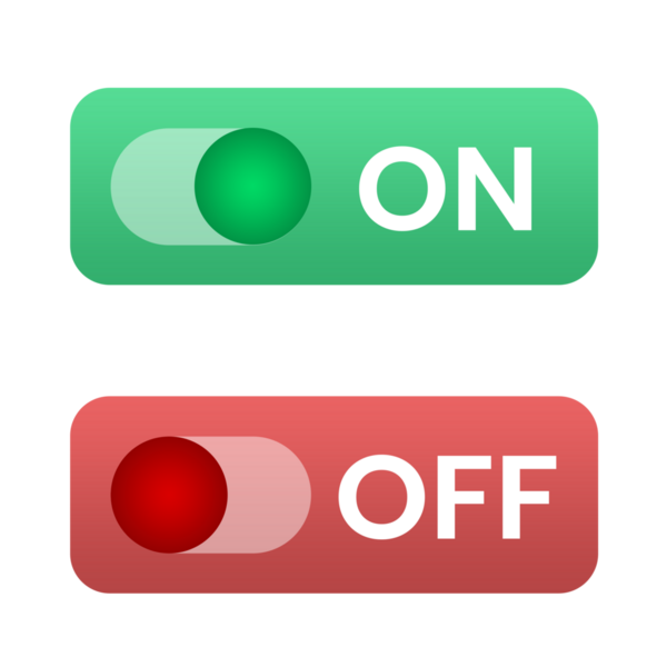 açma kapama ögesi tasarımı yeşil düğme tasarımı png dosyası şeffaf arkaplan