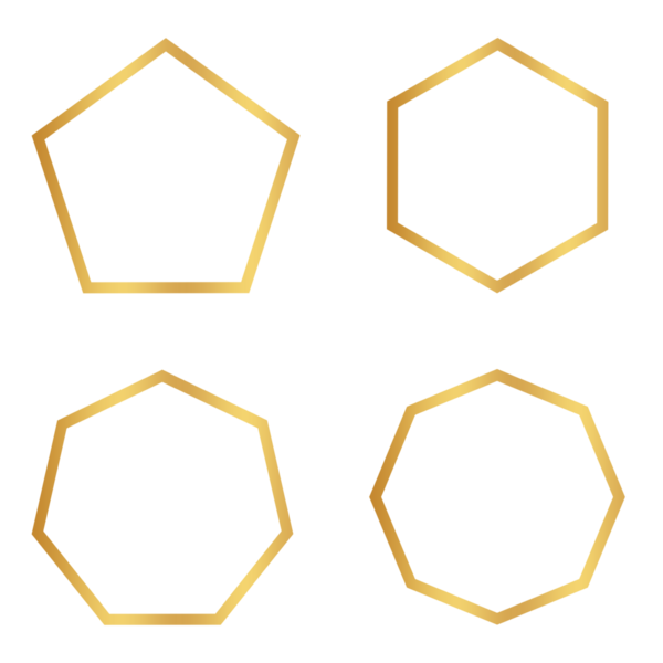 Altın etiketli çizgi seti, temel şekil lüks altın tasarım şablon png dosyası