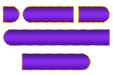 Web Sitesi UI ve Sunum Slaytları için Zarif Mor ve Altın Sancaklar