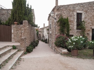 Old town with stone house 