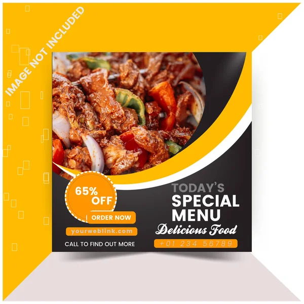 İşiniz için Sosyal Medya Posta Tasarım Şablonu.