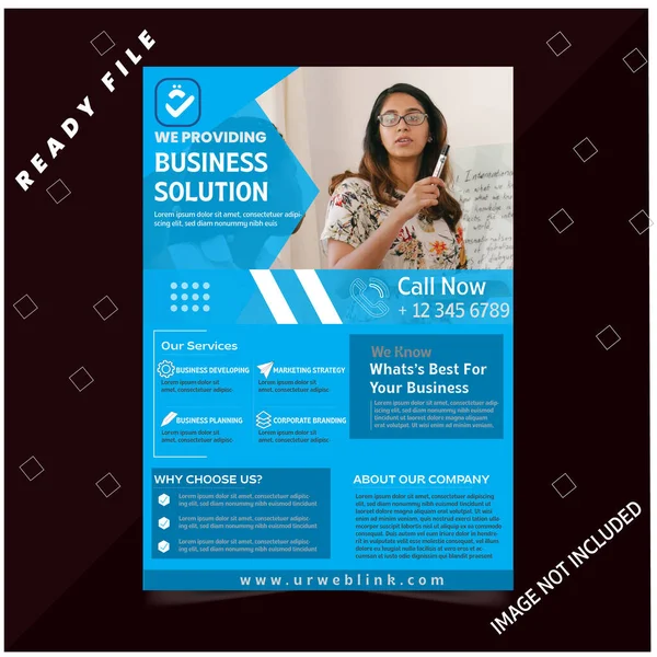 İşiniz için Profesyonel Flyer Tasarım Şablonu.