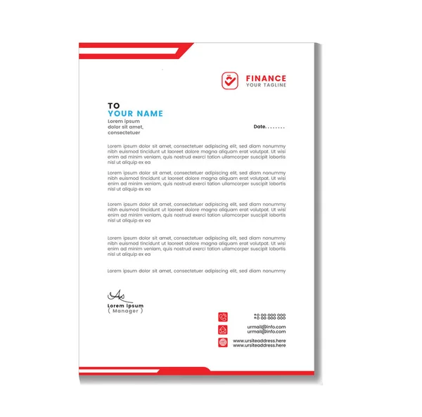 Modern iş antetli şablon