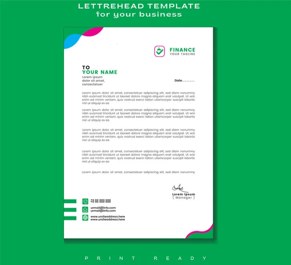 Modern iş antetli şablon