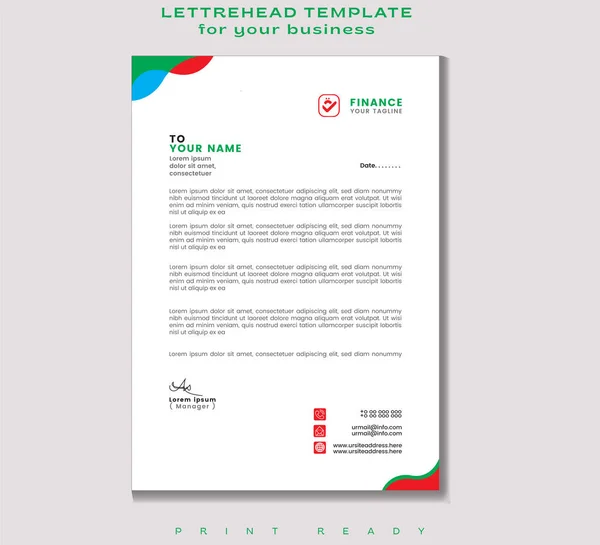 Modern iş antetli şablon