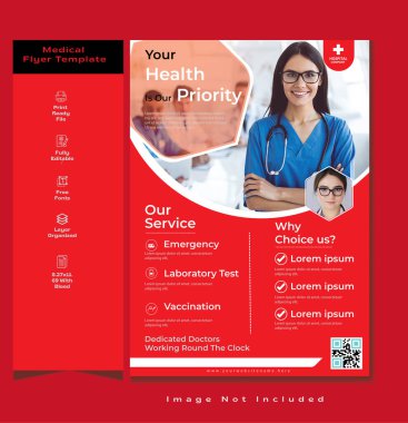 Tıbbi el ilanı şablonu