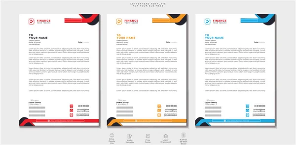 Corporate business letterhead template design | Letterhead design