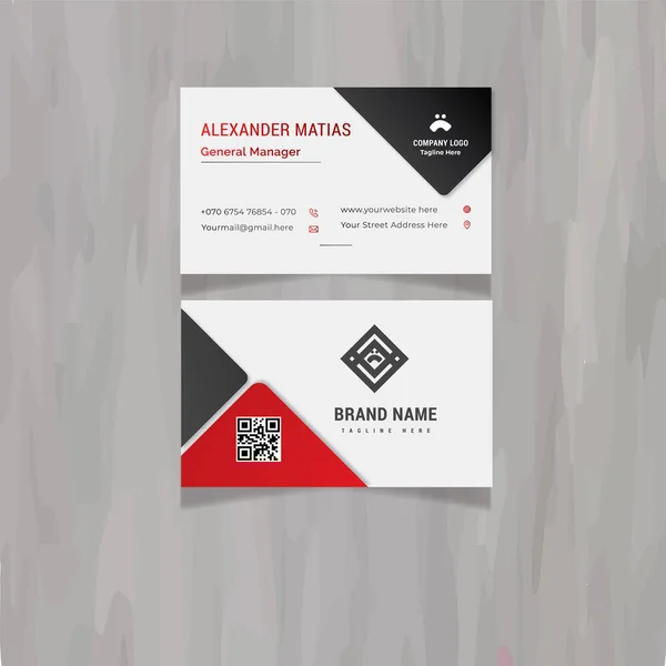 Simple Business Card Layout.corporate business card template layout. Vector illustration.Stationery design