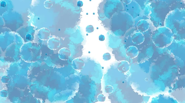 Watercolor Sky Clouds Abstract Watercolor Background Vector Illustration Abstract Blue — 스톡 사진