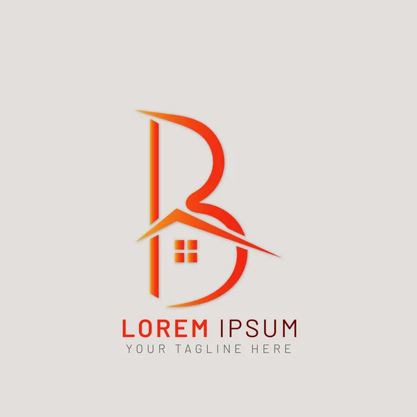 B Harfi Logosu. B Harfi Emlak logosu