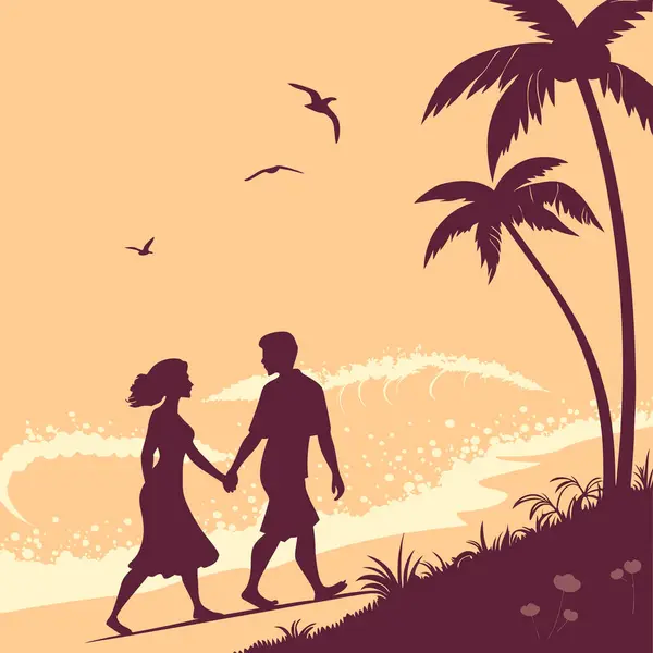 Romantik Sevgililer Günü Vektör İllüstrasyonu Aşk, Kalpler, Çiftler ve Yüksek Kaliteli Dijital Tasarımda Bayram Sembolleri