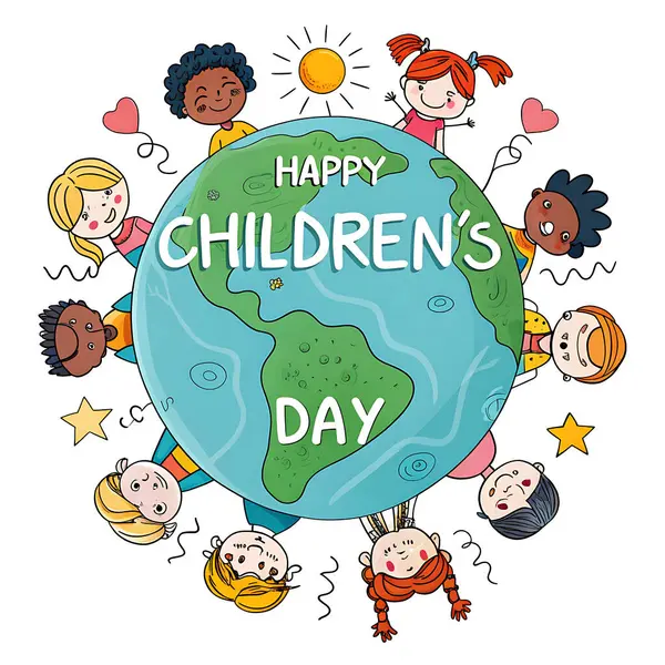 Çocuk Gününüz kutlu olsun Neşeli Çocuklar Kutlama, afiş, poster, hediye kartı ve Mutlu Çocuklar Günü Geçmişi.