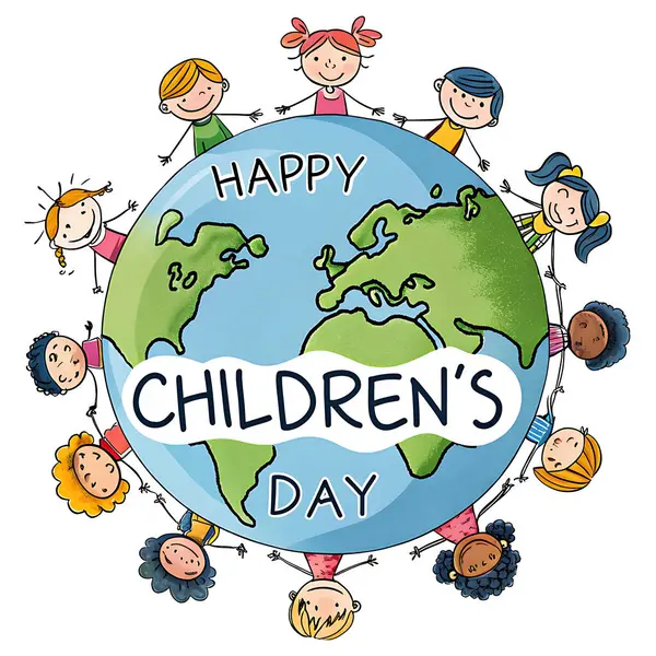 Çocuk Gününüz kutlu olsun Neşeli Çocuklar Kutlama, afiş, poster, hediye kartı ve Mutlu Çocuklar Günü Geçmişi.