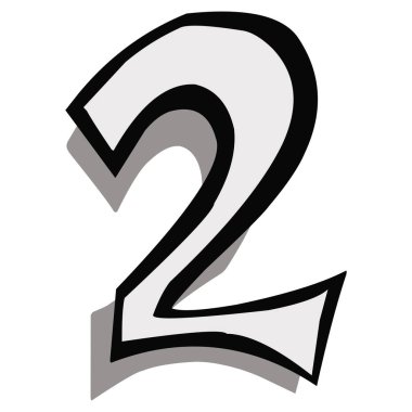 İki numaralı tasarım çizgi roman tasarımları, logolar, simgeler ve diğerleri için uygundur.