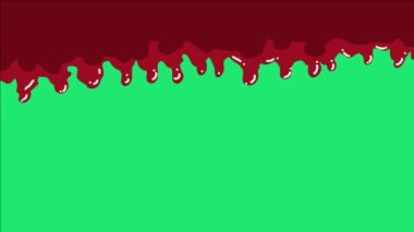 Animated videos of liquid blood flowing, suitable for opening presentations or the beginning of film content