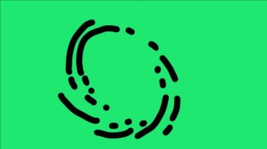 Black liquid splash video animation, green screen. Suitable for content videos, cartoons and others