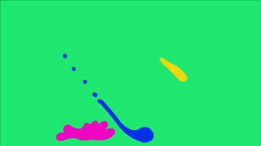 Colorful Paint Splash cartoon animation