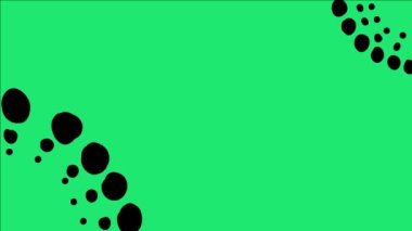 Animation of black ink spreading on a green screen background