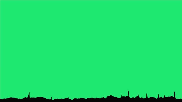 Сейсмографічне Анімаційне Відео Зелений Екран Підходить Відеоконтенту Анімаційних Фільмів Інших — стокове відео