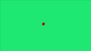 Video effect animated cartoon green screen in the shape of a red love heart. Perfect for love and affection theme video footage