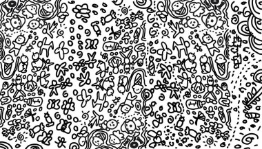 Black and white doodle background illustration. Perfect for website wallpapers, posters, invitation cards, book covers