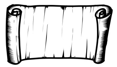 Black roll paper illustration background. Perfect for website wallpapers, posters, invitation cards, book covers