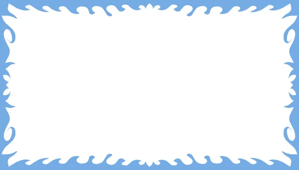 蓝色液体边框的抽象背景说明 完美的网站壁纸 书籍封面 邀请函封面 — 图库照片