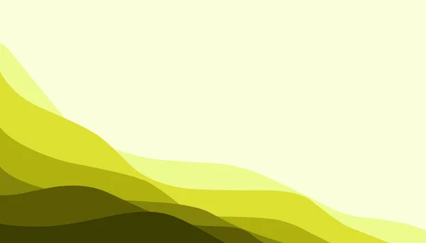 黄色の波の抽象的な背景イラスト ウェブサイトの壁紙 ポスター バナー 写真フレーム ブックカバー 招待カバーに最適です — ストック写真