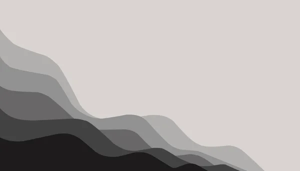 Абстрактна Фонова Ілюстрація Чорних Хвиль Ідеально Підходить Шпалер Плакатів Банерів — стокове фото