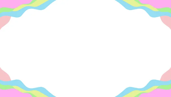 Αφηρημένη Απεικόνιση Φόντου Του Ροζ Κίτρινο Μπλε Σχήμα Πλαίσιο Κύμα — Φωτογραφία Αρχείου