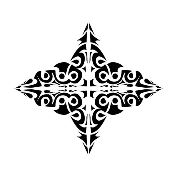 Ilustracja Plemiennego Tatuażu Estetycznym Kształcie Idealny Naklejki Naklejki Ubrania Kapelusze — Zdjęcie stockowe