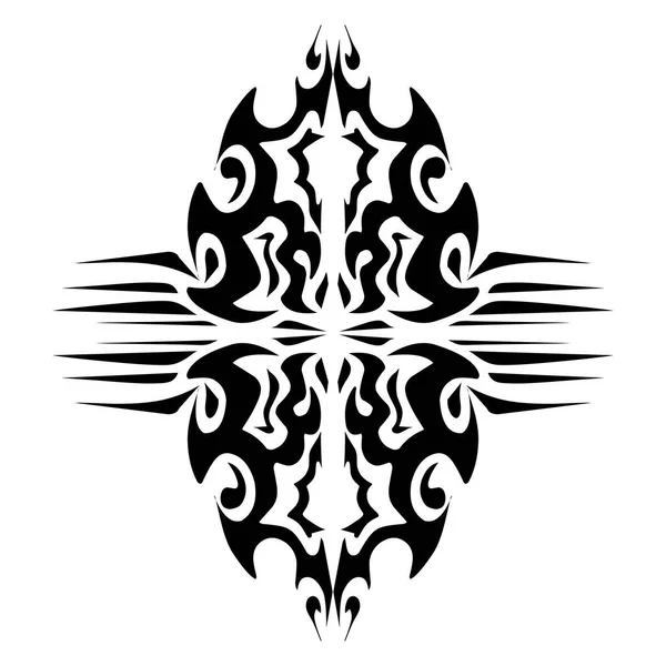 Иллюстрация Племенной Татуировки Эстетической Формы Перфект Стикеров Стикеров Одежды Люков — стоковое фото