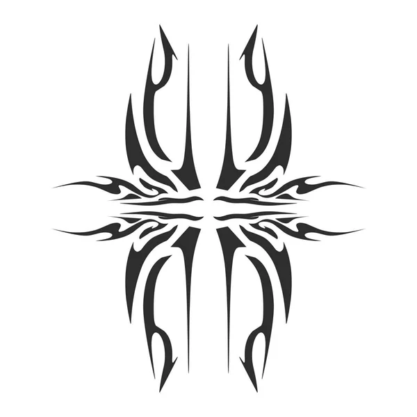 Иллюстрация Племенной Татуировки Эстетической Формы Перфект Стикеров Стикеров Одежды Люков — стоковое фото