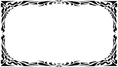 Kabile tasarımlı bir fotoğraf çerçevesi tasviri. Fotoğraf çerçeveleri, davetiyeler, tebrik kartları, kitap kapakları, duvar kağıtları için mükemmel.