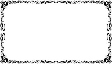 Kabile tasarımlı bir fotoğraf çerçevesi tasviri. Fotoğraf çerçeveleri, davetiyeler, tebrik kartları, kitap kapakları, duvar kağıtları için mükemmel.