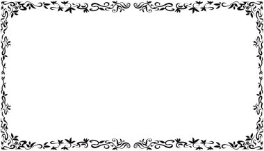Kabile tasarımlı bir fotoğraf çerçevesi tasviri. Fotoğraf çerçeveleri, davetiyeler, tebrik kartları, kitap kapakları, duvar kağıtları için mükemmel.